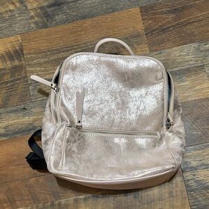 Chelsea28 Metallic‎ Silver Backpack